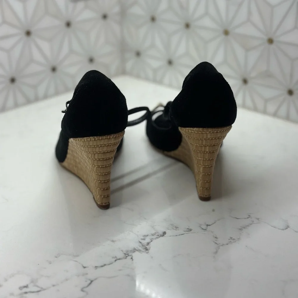 Gucci Black Wedge Sandals - Picture 3 of 5